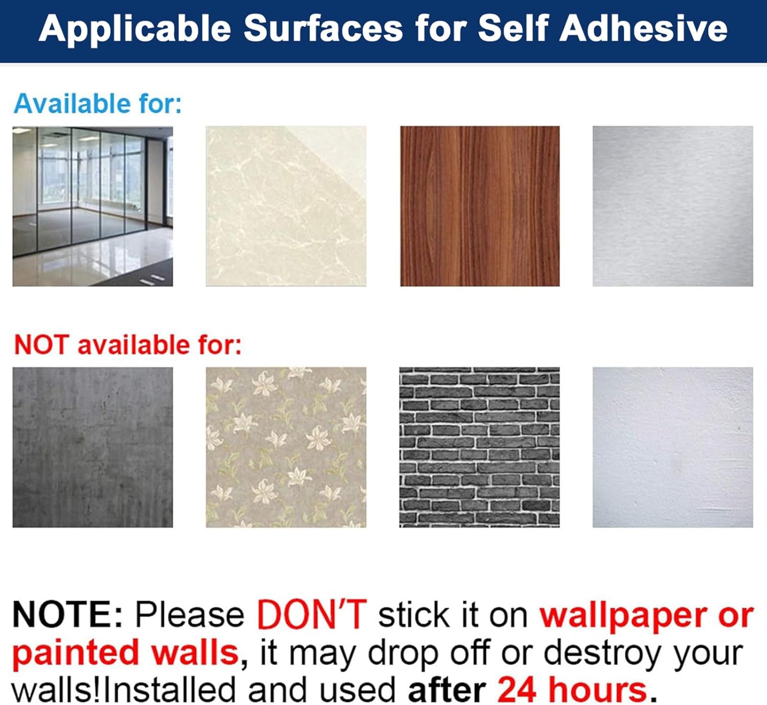 NearMoon Self Adhesive Bathroom Towel Bar- Stainless Steel Bath Wall Shelf Rack Hanging Towel Stick On Sticky Hanger Contemporary Style, NO Drilling (1 Pack, Brushed Nickel, 24-Inch Towel Rack) - Image 7