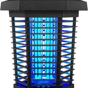 Klahaite Bug Zapper Outdoor, Electric Mosquito Zapper, Fly Zapper Indoor Fly Traps, Mosquito Repellent Outdoor Patio and Backyard Covers 1/2 Acre, 3 Prong Plug, 4200V, ABS Fireproof Plastic Outer